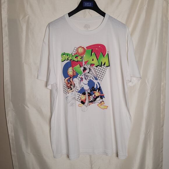 Space Jam 1996 Movie T-Shirt 2XL Bugs Bunny Daffy Taz - Picture 1 of 12